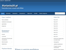 Tablet Screenshot of mariacka20.pl